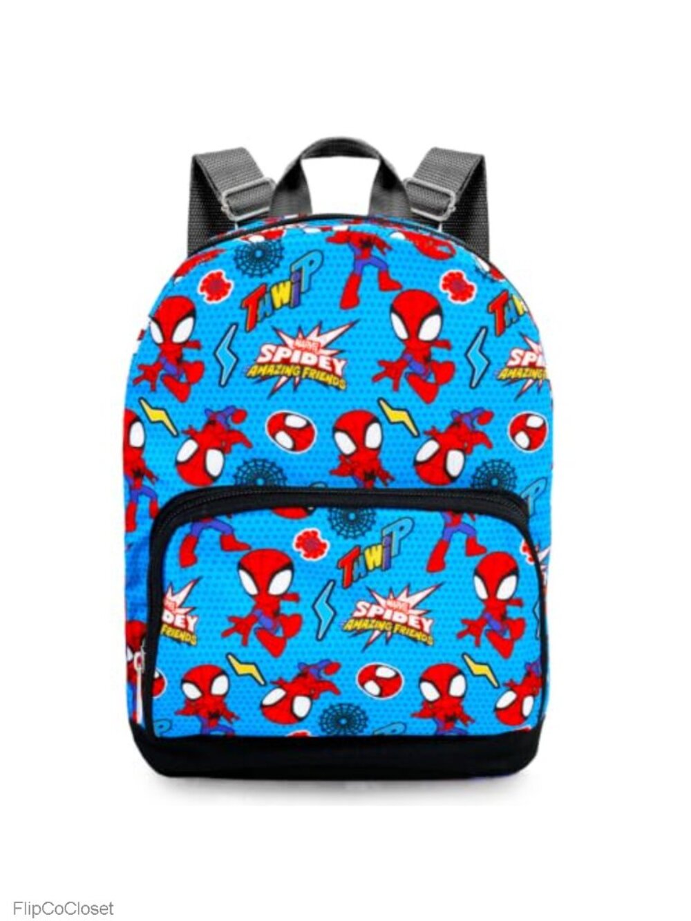 Spiderman 10" Mini Backpack Adjustable Straps Woven Canvas